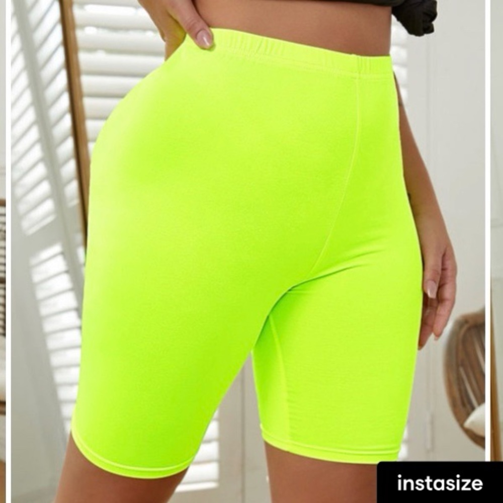 Lime Green Biker Shorts 💚